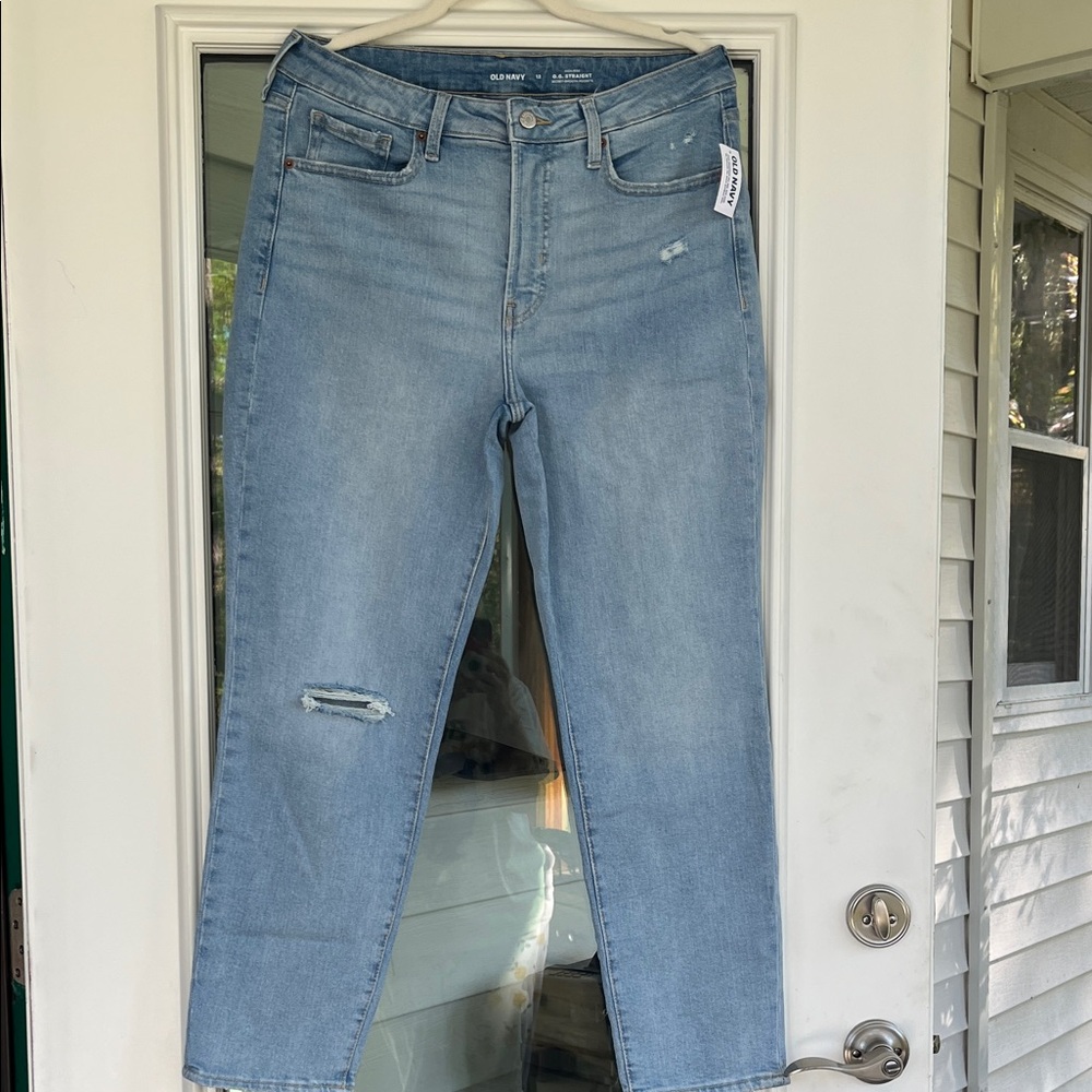 Old Navy Light Blue Ankle Jeans